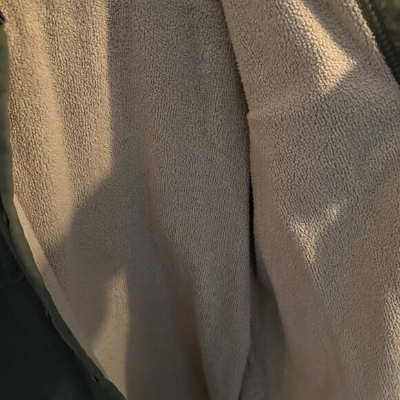 Vintage Levi's Sherpa Lined Shirt Jacket 3XL Men's Olive - Picture 5 of 7